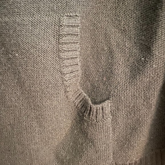 Saks Fifth Avenue Threads Womens Large Cardigan Sweater 100% Merino Wool Brown - Picture 7 of 9